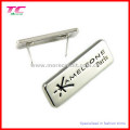 Handbag Metal Logo Plaque with Shiny Sliver Color